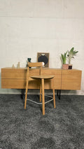 Chaise haute en bois