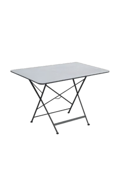 Table d'extérieur 70x70 Métal gris