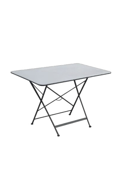 Table d'extérieur 70x70 Métal gris