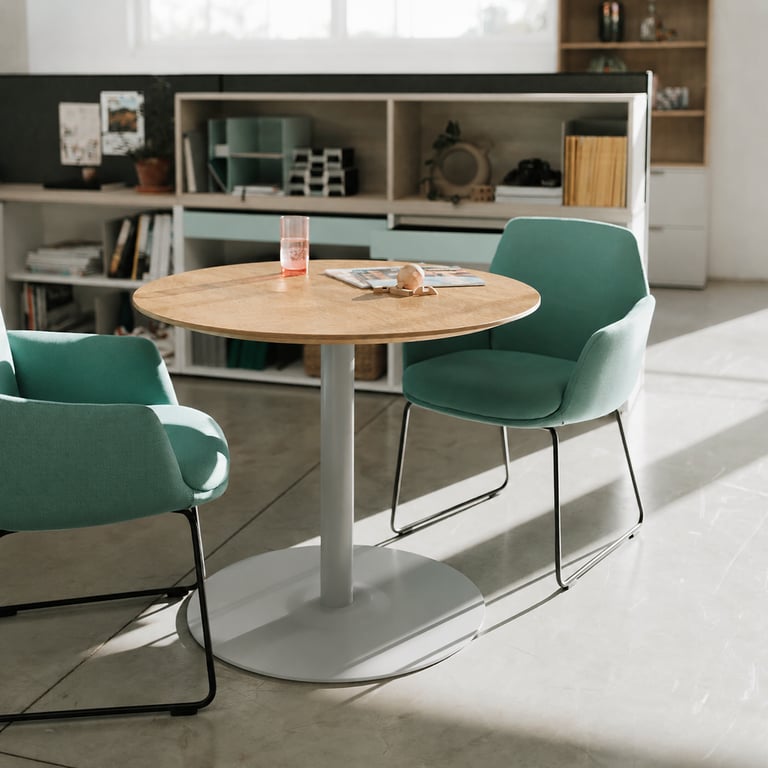 Table de réunion ronde 90x90 Haworth - Jive