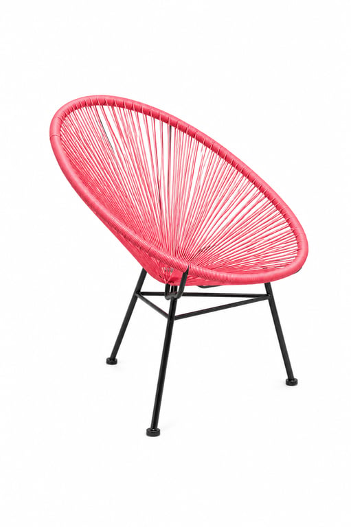 Chaise d'extérieur Leroy Merlin Acapulco Rouge
