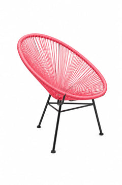 Chaise d'extérieur Leroy Merlin Acapulco Rouge
