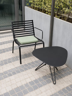 Table basse 58x58 Métal Noir