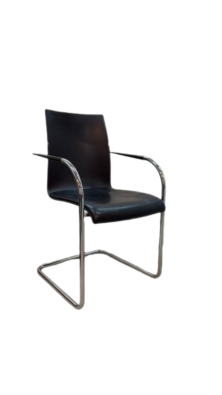 Chaise de réunion cuir noir
