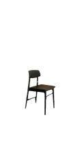 Chaise de cafétéria Molteni&C Woody en cuir