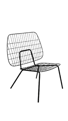 Fauteuil en métal noir