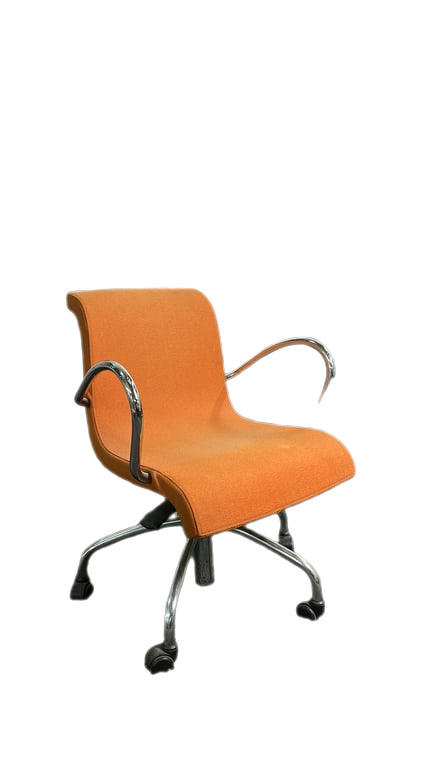 Chaise à roulettes Lensvelt Flag Chair Orange - 3-4
