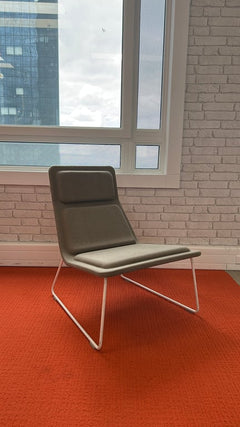 Fauteuil design métal blanc et tissu Pavlova - 3-4