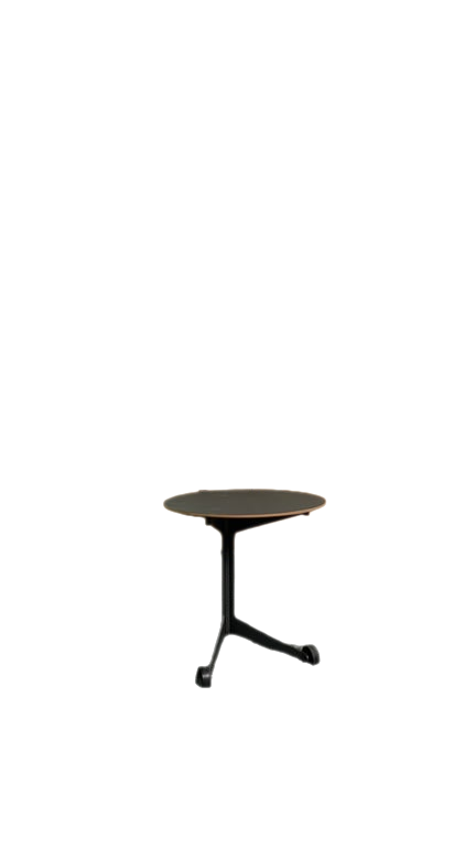 Table basse ronde 60x60 noire