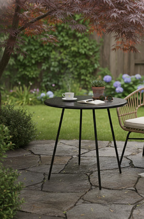Table d'extérieur Ronde en Métal