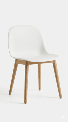 Chaise Fiber Chair wood Muuto
