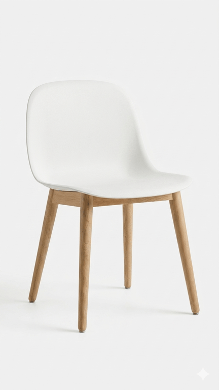 Chaise Fiber Chair wood Muuto