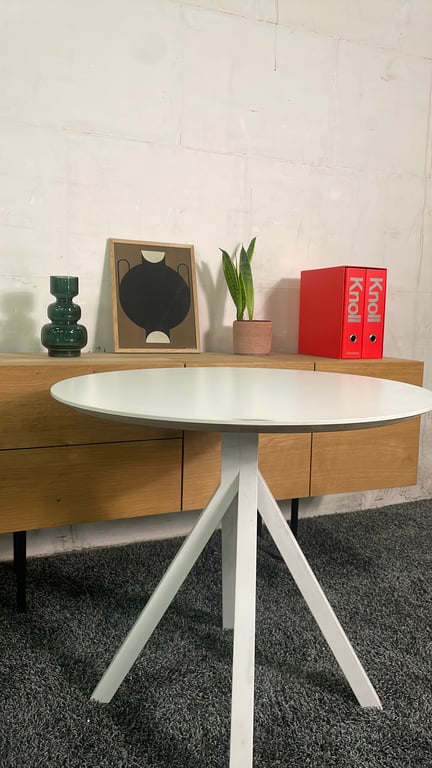 Table ronde 80x80 Blanche