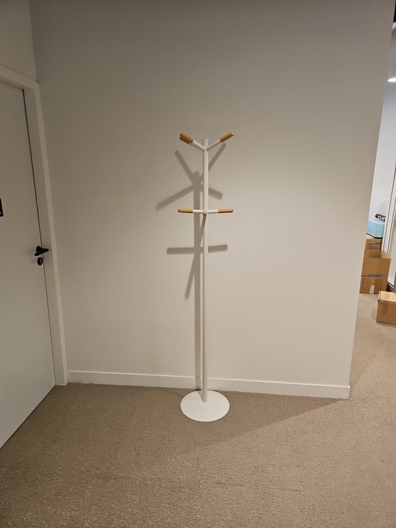 Porte-manteau Zuiver Wooden tip Blanc - face