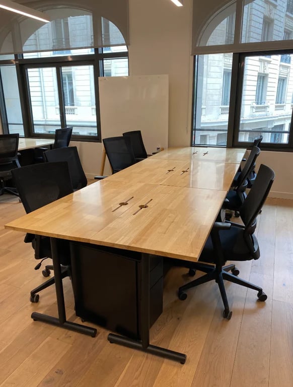 Bureau Droit 140cm en bois