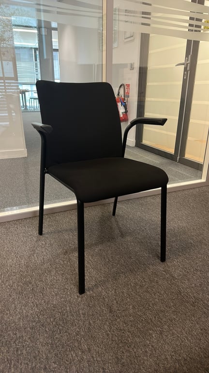 Chaise de réunion Steelcase - Noire - 3-4
