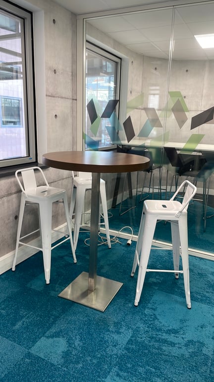 Tabouret haut Tolix métal blanc - 3-4