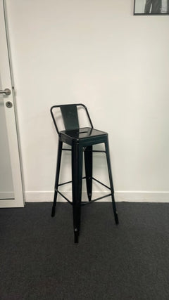 Chaise haute métal noir - 3-4