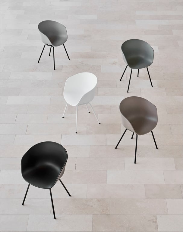 Fauteuil Hay - Chaise AAC26 pieds noirs