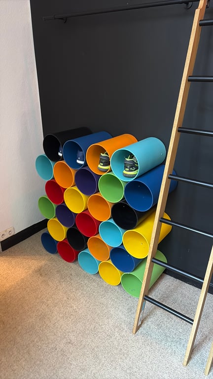 Casier de Rangement en Plastique sans Roulettes, 27 Compartiments - 3-4