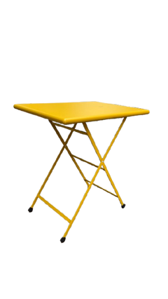Table d'extérieur rectangulaire rabattable en métal - 3-4