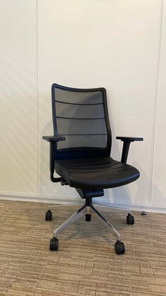 Fauteuil de bureau Interstuhl - Airpad en cuir / métal