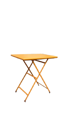 Table d'extérieur rectangulaire rabattable en métal - 3-4