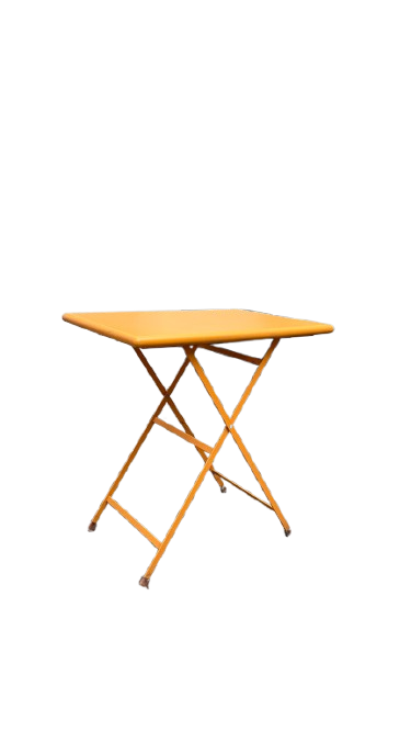 Table d'extérieur rectangulaire rabattable en métal