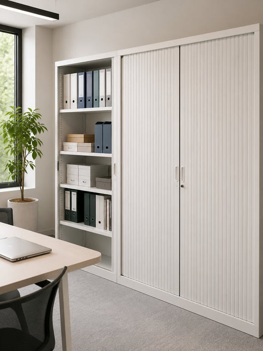 Armoire haute à portes coulissantes