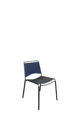 Chaise en cuir empilable