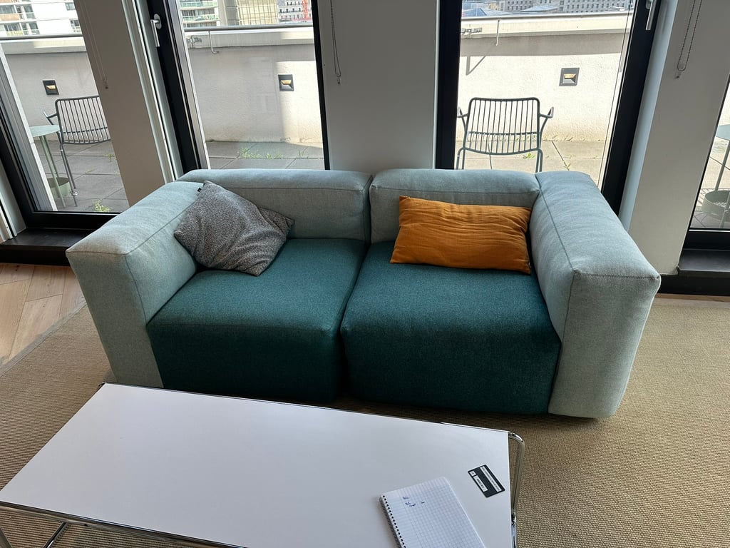 Canapé modulable Hay Mags Soft 2.5 Vert et Gris