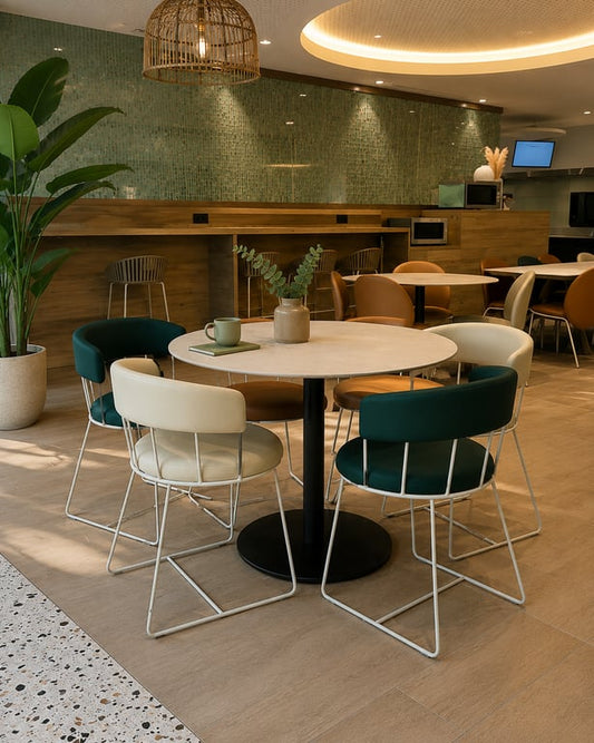 Table inox 3 pers rond - Pedrali