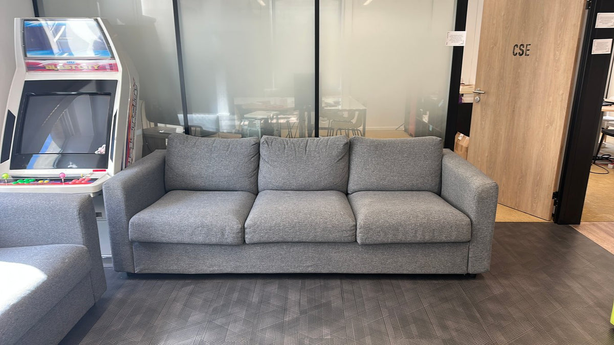 Canapé IKEA Vimle Tissu Gris - face