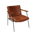 Fauteuil avec accoudoirs en bois