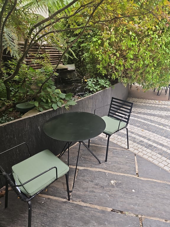 Table d'extérieur ronde 73x73 Métal Noir