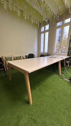 Table de réunion rectangulaire 120x180 - Gosto Cosy wood 8P - 3-4