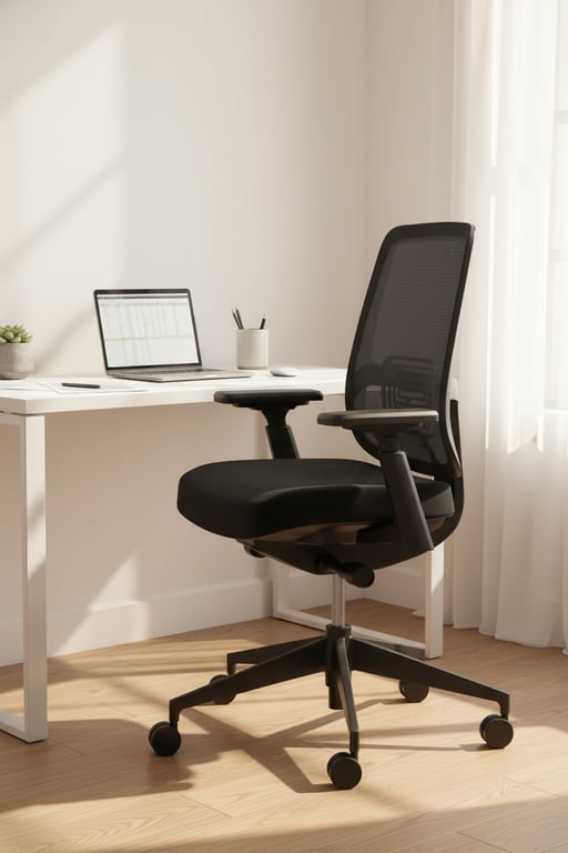 Fauteuil de bureau Haworth Lively assise noire