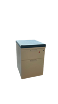 Caisson 2 tiroirs blanc avec roulettes