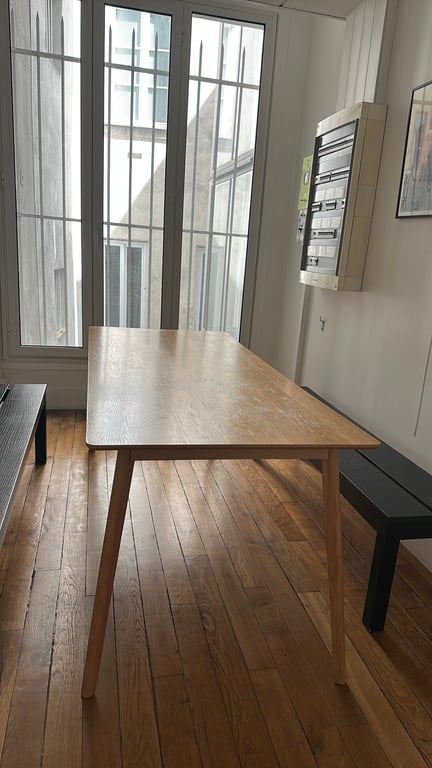 Table rectangulaire 180x80 Chêne - 3-4