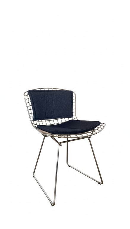 Chaise design Knoll Bertoia Chromé