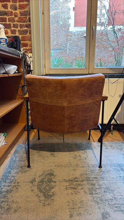 Fauteuil avec accoudoirs en bois - 3-4