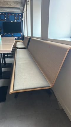 Banquette en bois contreplaqué Chêne - ambiance