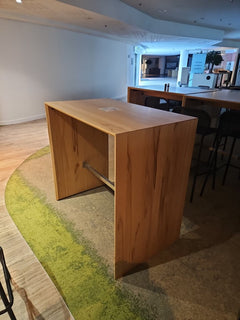 Table haute 110x70x120 Chêne - 3-4