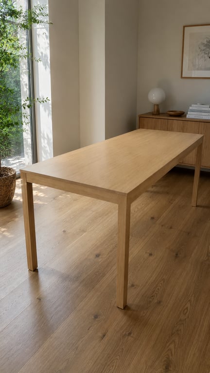 Table de réunion en bois mélaminé