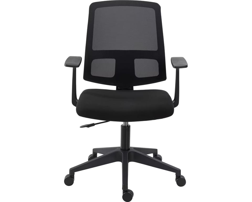 Fauteuil de bureau en tissu noir