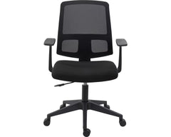 Fauteuil de bureau en tissu noir