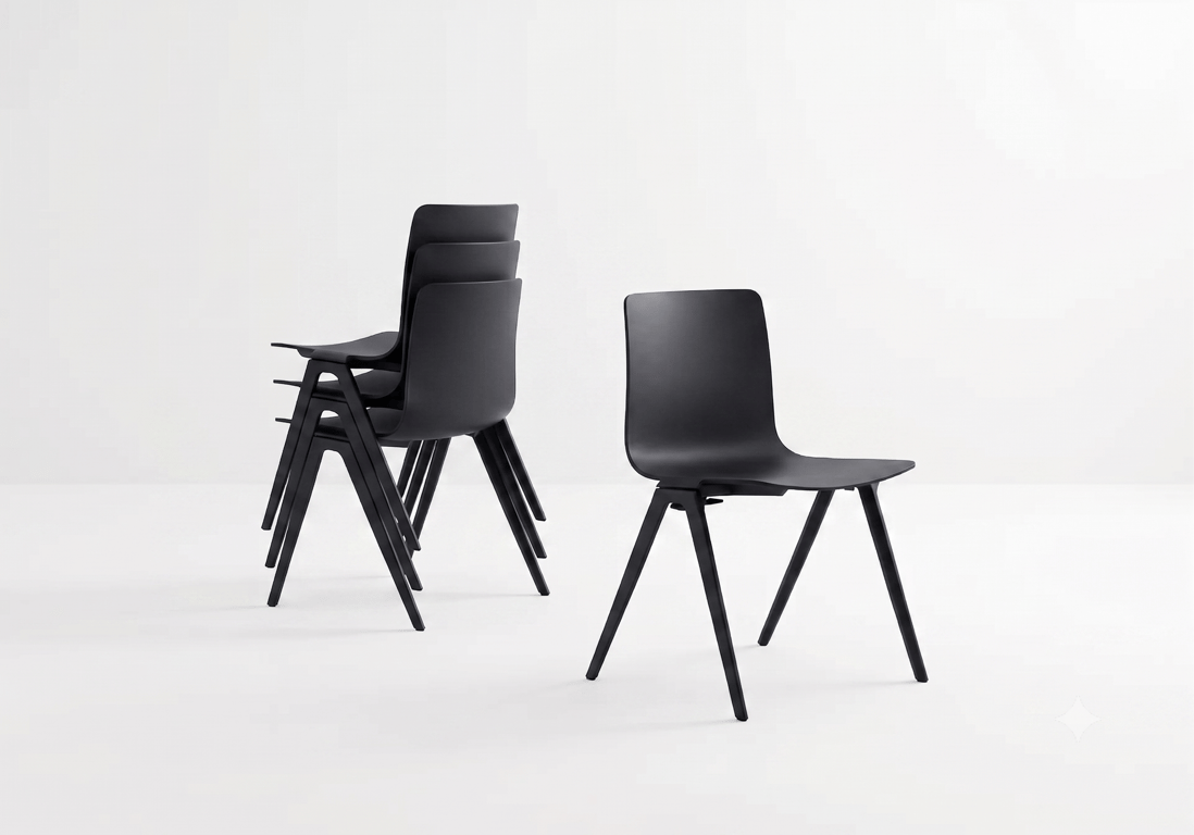 Chaise de réunion Brunner A-chair Noir