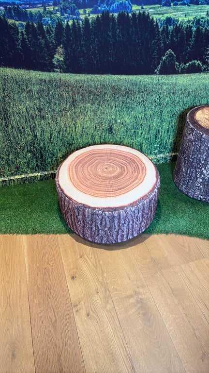 Pouf Assise en Plastique Marron Foncé - 3-4
