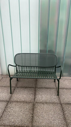 Petite Friture - Banc en métal moderne - face