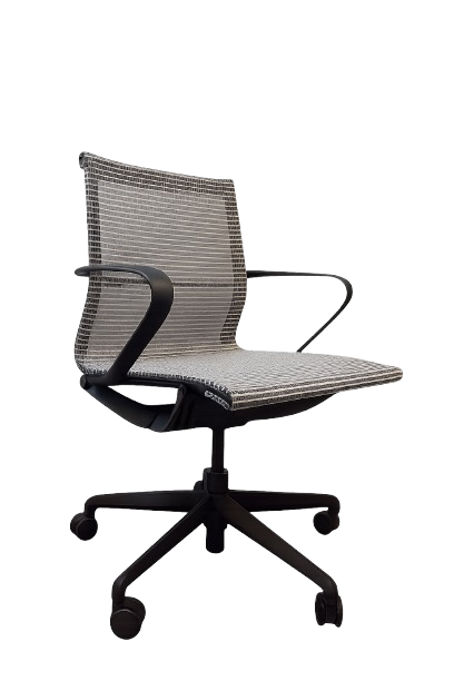 Fauteuil de bureau ergonomique avec roulettes et dossier résille